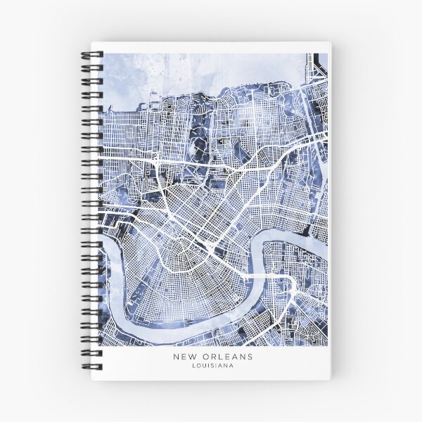 Item preview, New Orleans City Map designed and sold by ArtPrints.