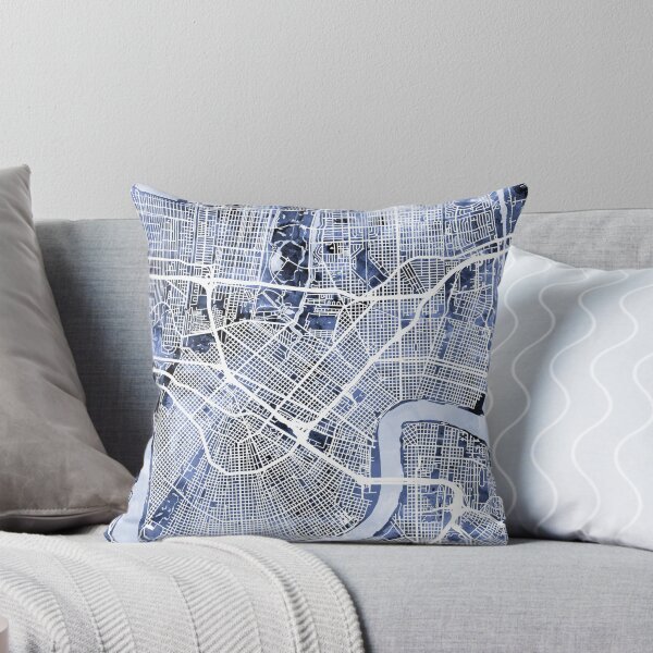 Item preview, New Orleans City Map designed and sold by ArtPrints.