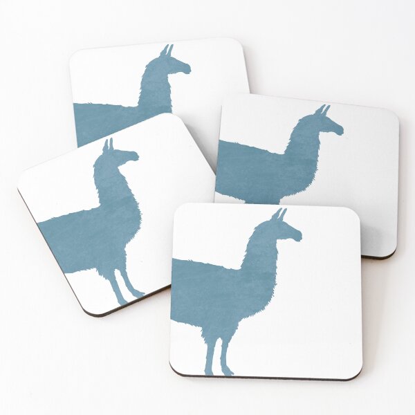 Item preview, Blue Llama Silhouette - Scandinavian Nursery Decor - Animal Friends - For Kids Room - Minimal designed and sold by Studio Grafiikka.