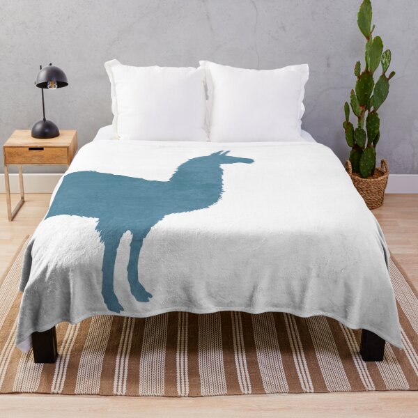 Item preview, Blue Llama Silhouette - Scandinavian Nursery Decor - Animal Friends - For Kids Room - Minimal designed and sold by Studio Grafiikka.