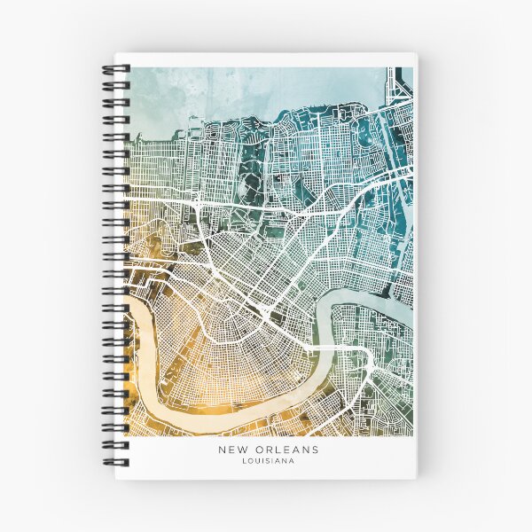 Item preview, New Orleans City Map designed and sold by ArtPrints.