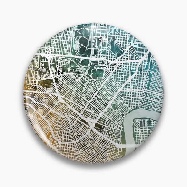 Item preview, New Orleans City Map designed and sold by ArtPrints.