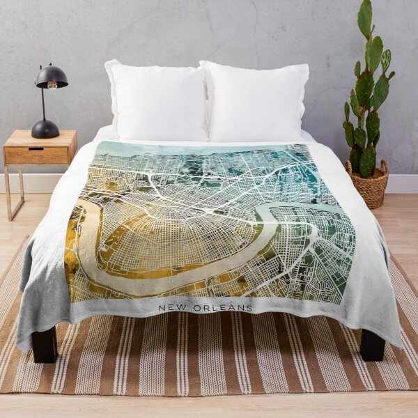 Item preview, New Orleans City Map designed and sold by ArtPrints.