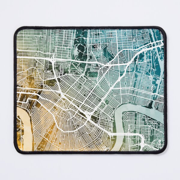 Item preview, New Orleans City Map designed and sold by ArtPrints.
