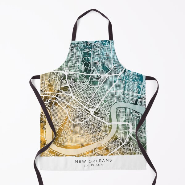 Item preview, New Orleans City Map designed and sold by ArtPrints.