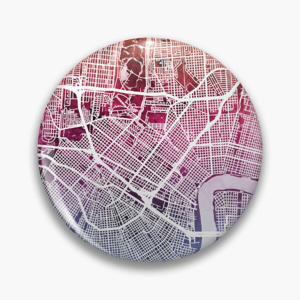 Item preview, New Orleans City Map designed and sold by ArtPrints.