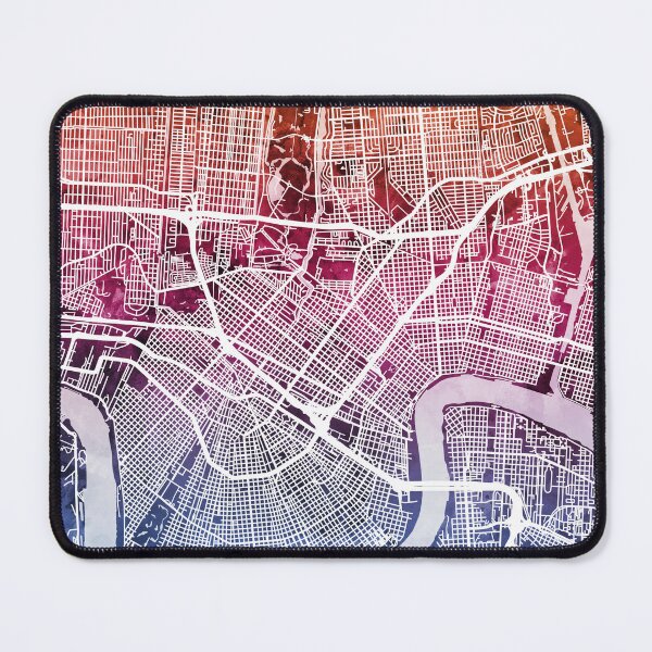 Item preview, New Orleans City Map designed and sold by ArtPrints.