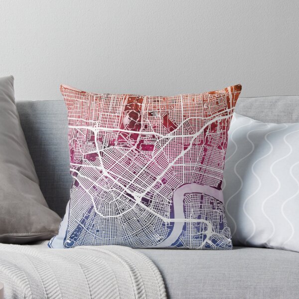 Item preview, New Orleans City Map designed and sold by ArtPrints.