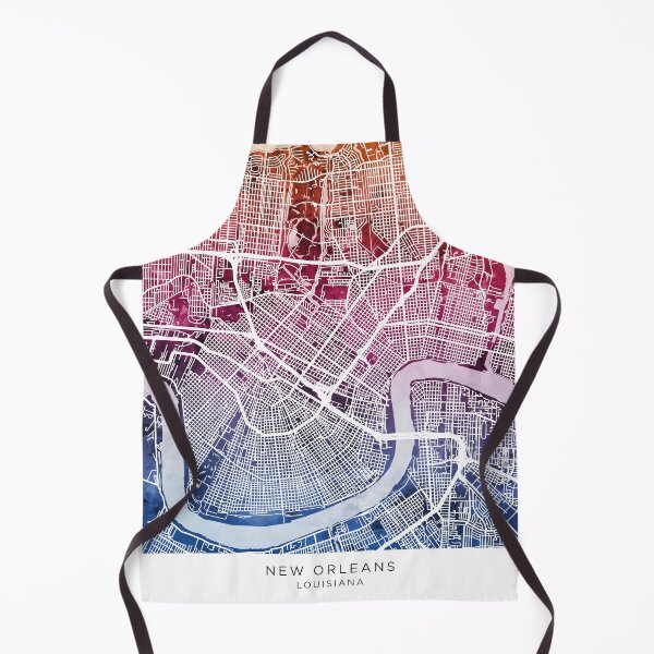 Item preview, New Orleans City Map designed and sold by ArtPrints.