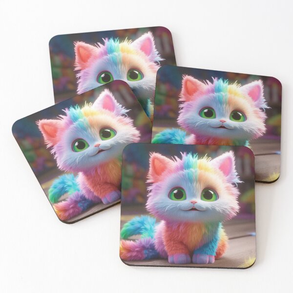 Item preview, animated cat rainbow art designed and sold by DigitalPixelize.