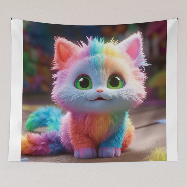 Item preview, animated cat rainbow art designed and sold by DigitalPixelize.