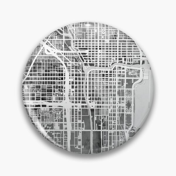 Item preview, Chicago City Street Map designed and sold by ArtPrints.