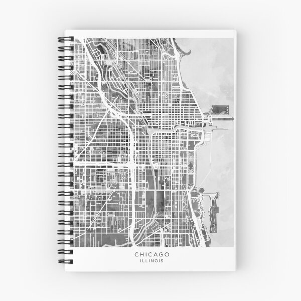Item preview, Chicago City Street Map designed and sold by ArtPrints.
