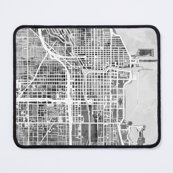 Item preview, Chicago City Street Map designed and sold by ArtPrints.