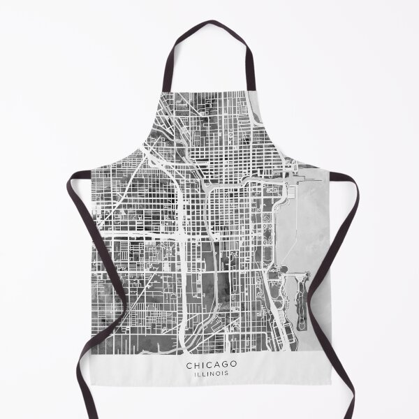 Item preview, Chicago City Street Map designed and sold by ArtPrints.
