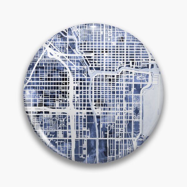 Item preview, Chicago City Street Map designed and sold by ArtPrints.