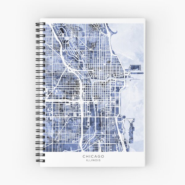 Item preview, Chicago City Street Map designed and sold by ArtPrints.