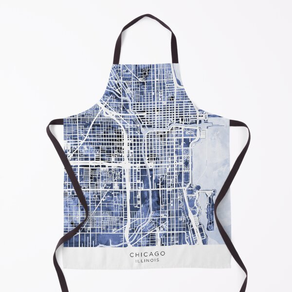 Item preview, Chicago City Street Map designed and sold by ArtPrints.