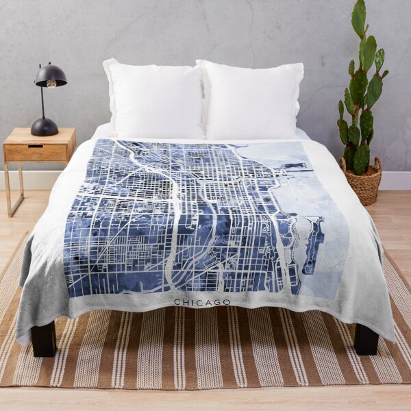 Item preview, Chicago City Street Map designed and sold by ArtPrints.