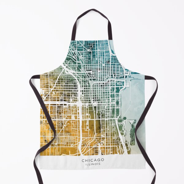 Item preview, Chicago City Street Map designed and sold by ArtPrints.