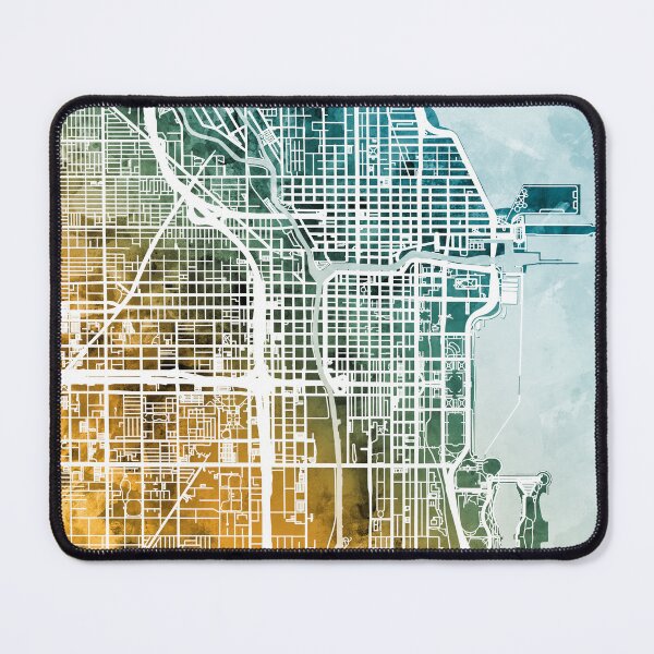 Item preview, Chicago City Street Map designed and sold by ArtPrints.