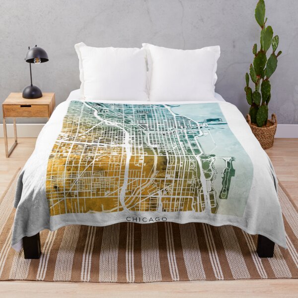 Item preview, Chicago City Street Map designed and sold by ArtPrints.