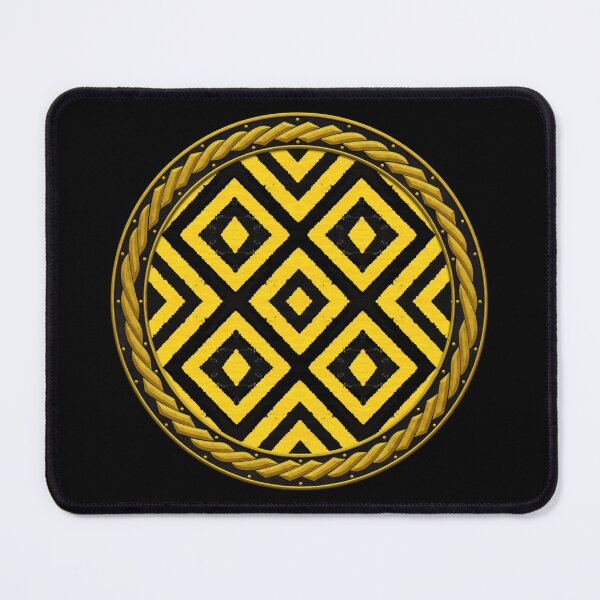 Item preview, Kaleidoscope Highly Visible Yellow and Black in Celtic Circle Frame 1 designed and sold by Swabcraft.