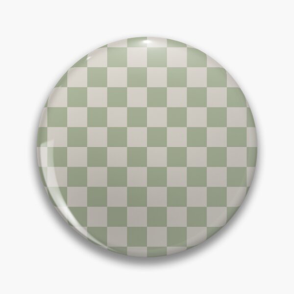 Item preview,  Checkerboard Check Checkered Pattern in Sage Green and Beige designed and sold by kierkegaard.