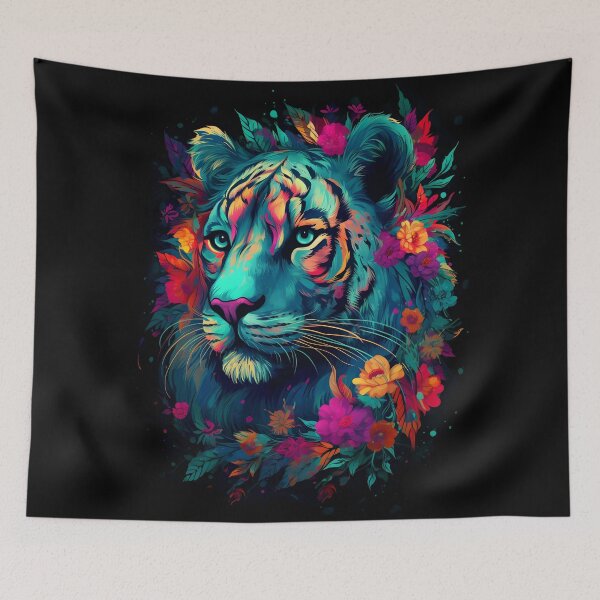 Item preview, Colorful Tiger Illustration designed and sold by DiGi007.
