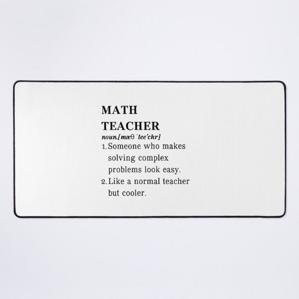 Item preview, Math Teacher Definition designed and sold by kelvinmunene13.