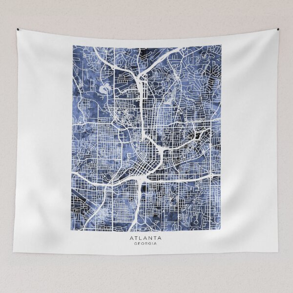 Item preview, Atlanta Georgia City Map designed and sold by ArtPrints.