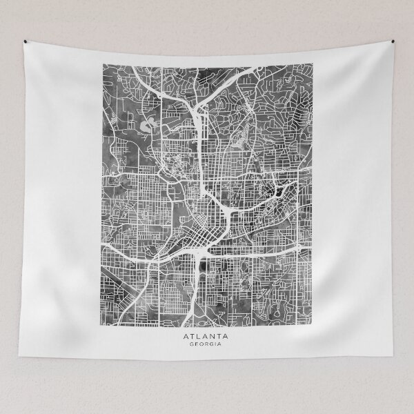Item preview, Atlanta Georgia City Map designed and sold by ArtPrints.