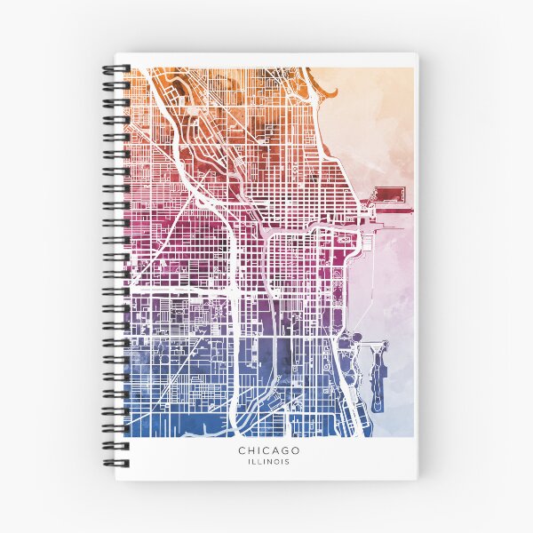 Item preview, Chicago City Street Map designed and sold by ArtPrints.
