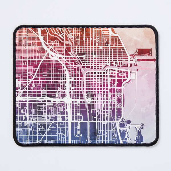 Item preview, Chicago City Street Map designed and sold by ArtPrints.
