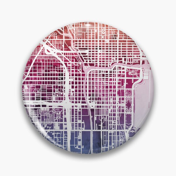 Item preview, Chicago City Street Map designed and sold by ArtPrints.