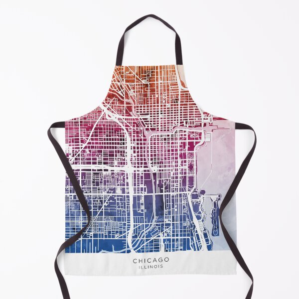Item preview, Chicago City Street Map designed and sold by ArtPrints.