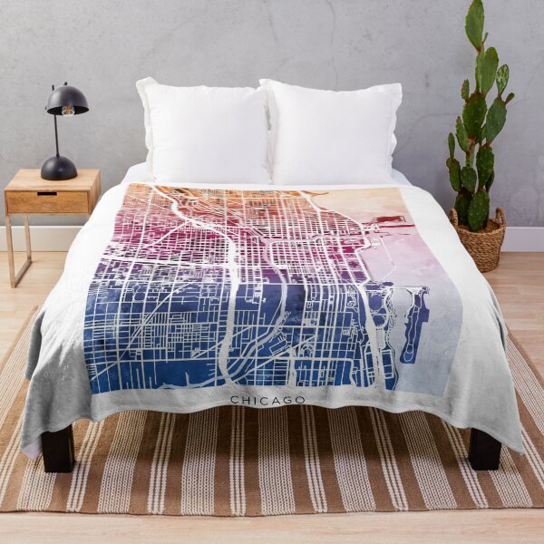Item preview, Chicago City Street Map designed and sold by ArtPrints.