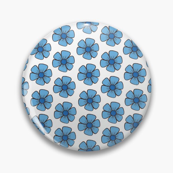 Item preview, Blue Spring Flowers Doodle Pattern designed and sold by PlantKind.