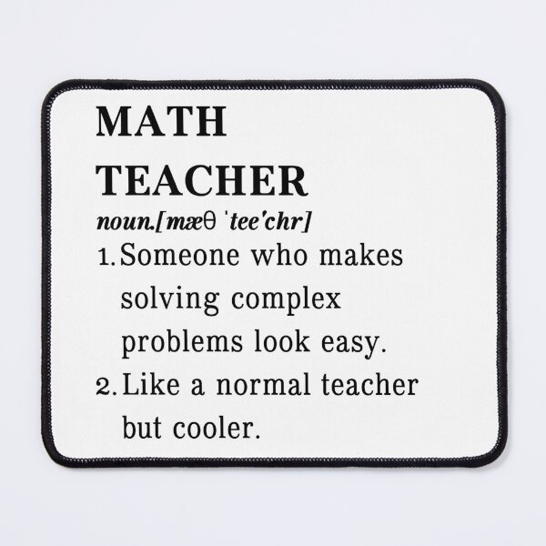 Item preview, Math Teacher Definition designed and sold by kelvinmunene13.