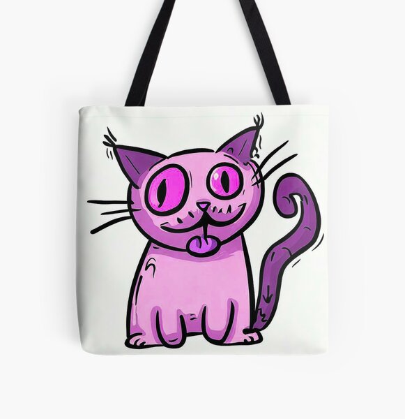Cat All Over Print Tote Bag