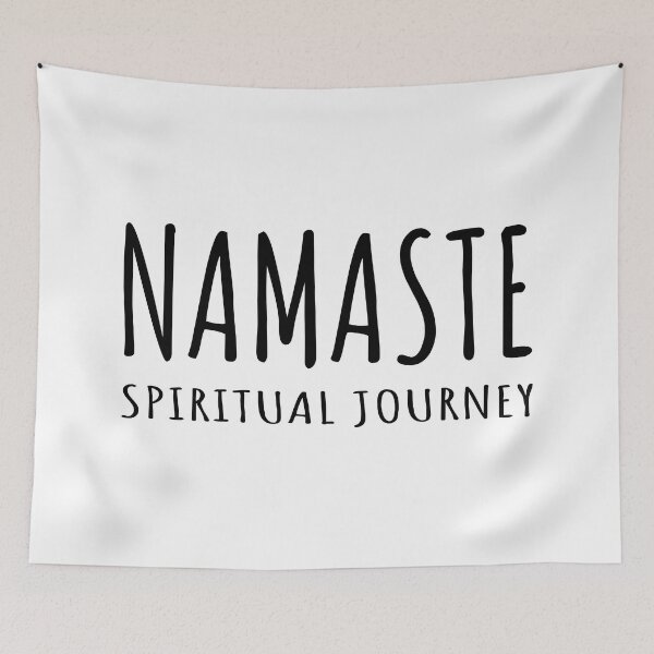 Item preview, Namaste: Spiritual Journey, Only Black Text designed and sold by ZenHorn.