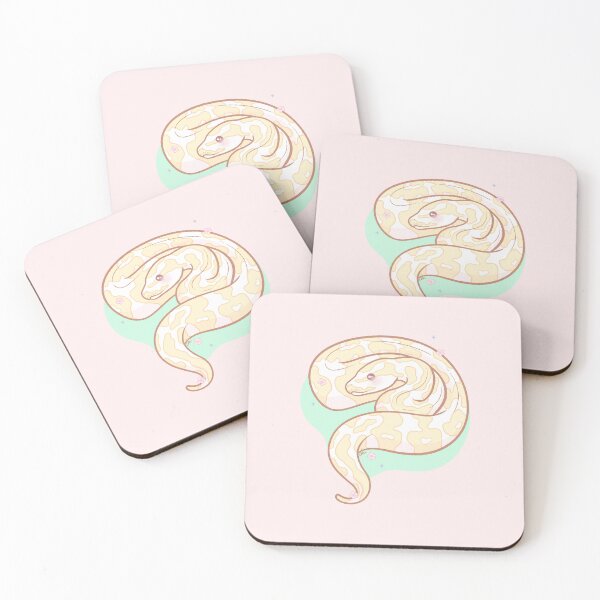 Item preview, Albino Ball Python Original Illustration designed and sold by anacecilia.