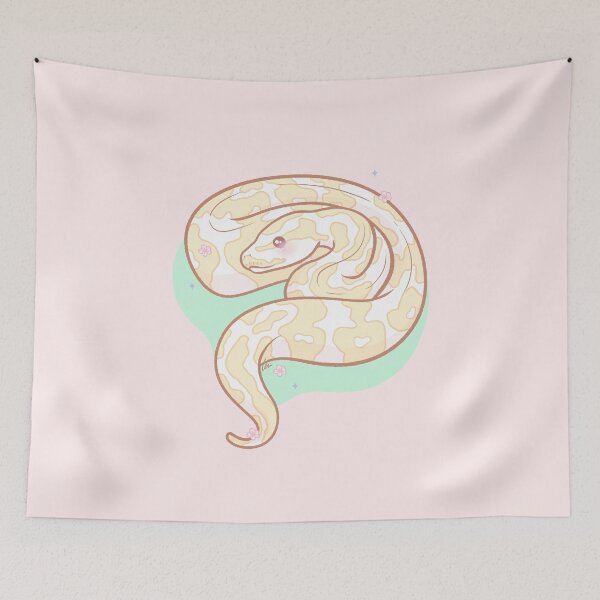 Item preview, Albino Ball Python Original Illustration designed and sold by anacecilia.