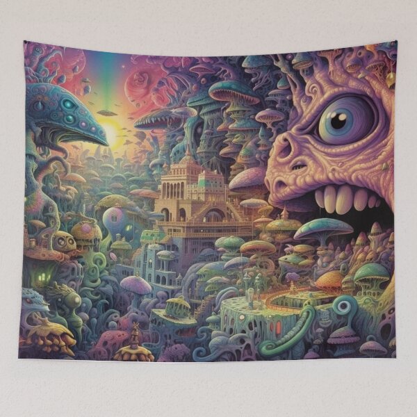 Artikelvorschau, Dmt Pilze Stadt entworfen und verkauft von DesignerDrop.