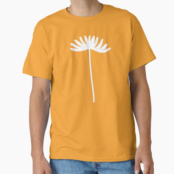 Item preview, Tall Flower Minimalist Floral in White and Mustard Yellow designed and sold by kierkegaard.