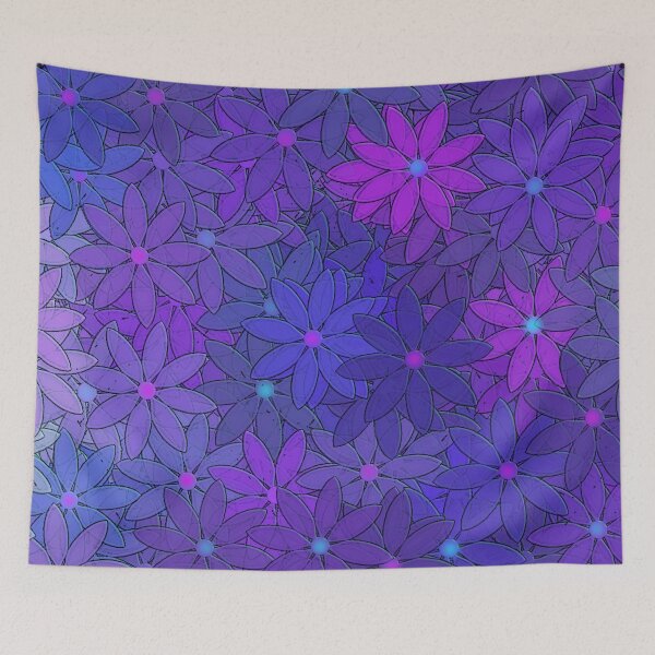 Item preview, Flower Power - Lavender - Flower Design In Purple Hues designed and sold by artandsoul38.