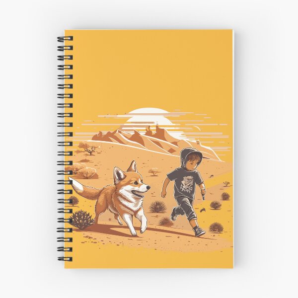 Item preview, Adventure Buddies: Corgi and Boy Racing Through the Hot Desert designed and sold by Sleeygoy.