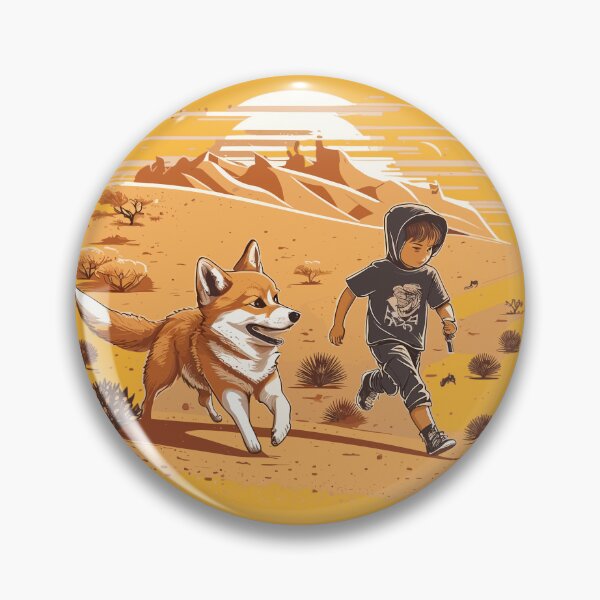 Item preview, Adventure Buddies: Corgi and Boy Racing Through the Hot Desert designed and sold by Sleeygoy.