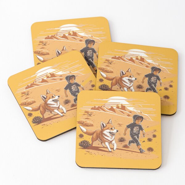 Item preview, Adventure Buddies: Corgi and Boy Racing Through the Hot Desert designed and sold by Sleeygoy.
