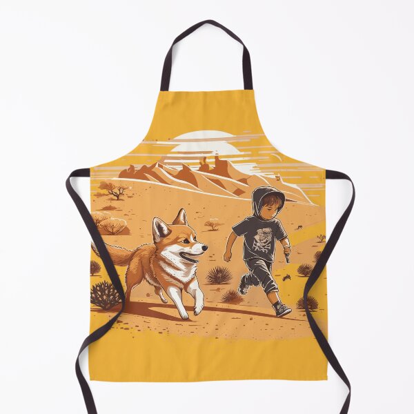 Item preview, Adventure Buddies: Corgi and Boy Racing Through the Hot Desert designed and sold by Sleeygoy.